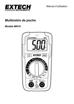 Extech Instruments MN10 Pocket MultiMeter   NCV Manuel utilisateur