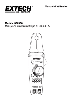 Extech Instruments 380950 80A Mini AC/DC Clamp Meter Manuel utilisateur