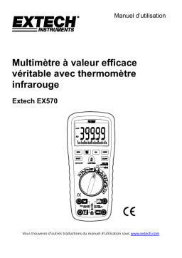 Extech Instruments EX570 12 Function True RMS Industrial MultiMeter Manuel utilisateur