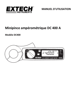 Extech Instruments DC400 400A DC Mini Clamp Meter Manuel utilisateur
