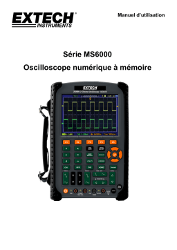 Extech Instruments MS6060 60MHz 2-Channel Digital Oscilloscope Manuel utilisateur