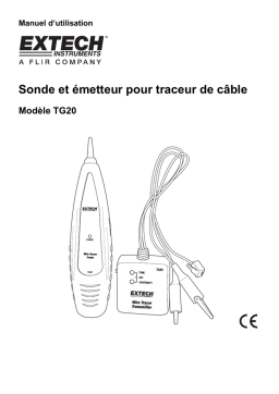 Extech Instruments TG20 Wire Tracer Kit Manuel utilisateur