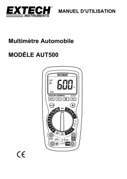 Extech Instruments AUT500 14 Function Automotive Digital Multimeter Manuel utilisateur