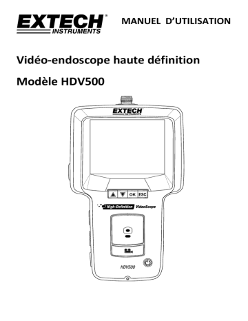 Extech Instruments HDV540 High-Definition Articulating VideoScope Kit Manuel utilisateur | Fixfr