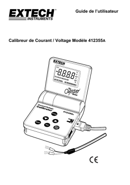 Extech Instruments 412355A Current and Voltage Calibrator/Meter Manuel utilisateur