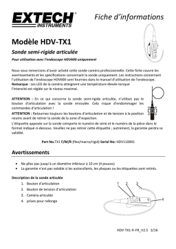 Extech Instruments HDV-TX1 Wired Handset Manuel utilisateur