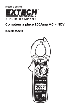 Extech Instruments MA250 200A AC Clamp Meter   NCV Manuel utilisateur