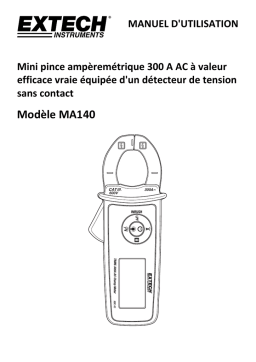 Extech Instruments MA140 True RMS 300A AC Clamp Meter Manuel utilisateur
