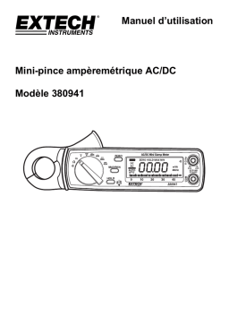 Extech Instruments 380941 200A AC/DC Mini Clamp Meter Manuel utilisateur