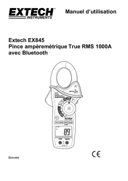 Extech Instruments EX845 1000A AC/DC True RMS Clamp/DMM Manuel utilisateur