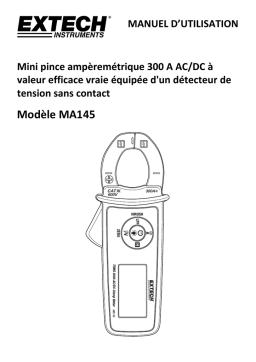 Extech Instruments MA145 True RMS 300A AC/DC Clamp Meter Manuel utilisateur