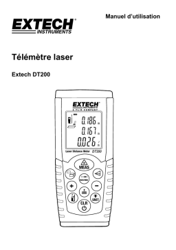 Extech Instruments DT200 Laser Distance Meter Manuel utilisateur