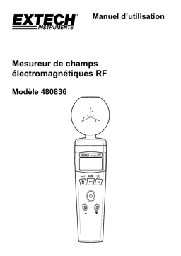 Extech Instruments 480836 RF EMF Strength Meter Manuel utilisateur