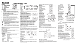 Extech Instruments HW30 HeatWatch™ Humidity/Temperature Stopwatch Manuel utilisateur