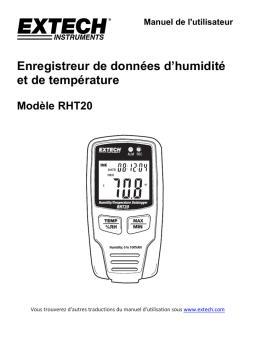 Extech Instruments RHT20 Humidity and Temperature Datalogger Manuel utilisateur