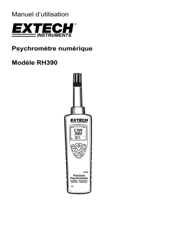 Extech Instruments RH390 Precision Psychrometer Manuel utilisateur | Fixfr