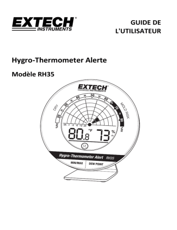 Extech Instruments RH35 Desktop Hygro-Thermometer Alert Manuel utilisateur | Fixfr