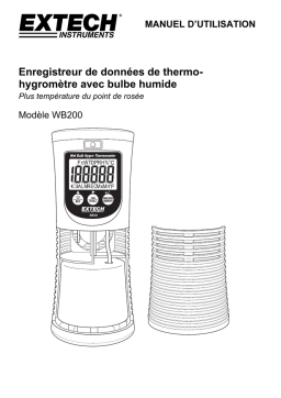 Extech Instruments WB200 Wet Bulb Hygro-Thermometer Datalogger Manuel utilisateur
