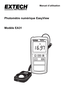 Extech Instruments EA31 EasyView™ Light Meter Manuel utilisateur