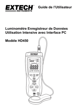 Extech Instruments HD450 Datalogging Heavy Duty Light Meter Manuel utilisateur