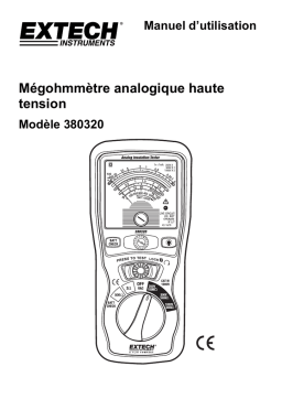 Extech Instruments 380320 Analog Insulation Tester Manuel utilisateur