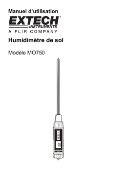 Extech Instruments MO750 Soil Moisture Meter Manuel utilisateur