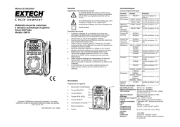 Extech Instruments DM110 Mini Pocket MultiMeter Manuel utilisateur