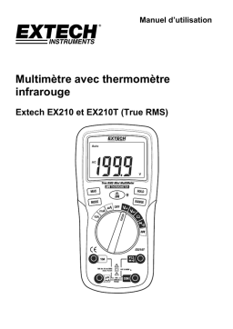 Extech Instruments EX210 8 Function Mini Digital MultiMeter Manuel utilisateur