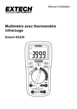 Extech Instruments EX230 12 Function Mini Digital MultiMeter Manuel utilisateur