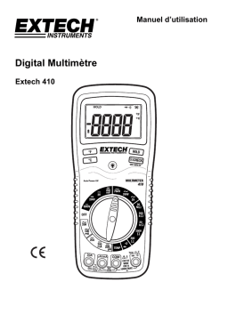 Extech Instruments EX410 8 Function Professional MultiMeter Manuel utilisateur