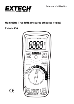 Extech Instruments EX430 11 Function True RMS Professional MultiMeter Manuel utilisateur
