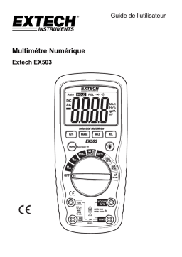 Extech Instruments EX503 10 Function Heavy Duty Industrial MultiMeter Manuel utilisateur