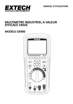 Extech Instruments GX900 True RMS Graphical MultiMeter Manuel utilisateur