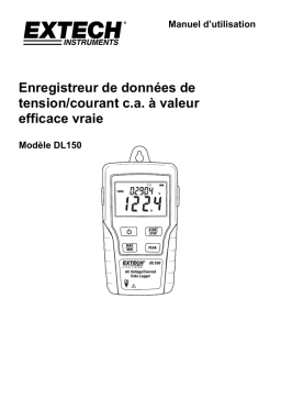 Extech Instruments DL150 True RMS AC Voltage/Current Datalogger Manuel utilisateur