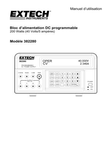 Extech Instruments 382280 Precision Manuel utilisateur | Fixfr
