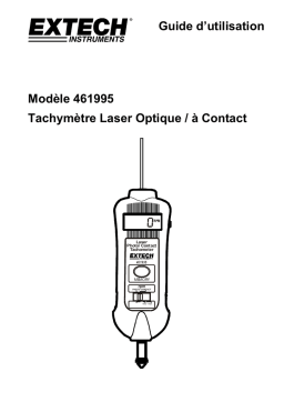 Extech Instruments 461995 Combination Contact/Laser Photo Tachometer Manuel utilisateur