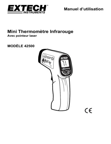 Extech Instruments 42500 Mini IR Thermometer Manuel utilisateur | Fixfr