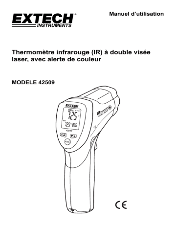 Extech Instruments 42509 Dual Laser IR Thermometer Manuel utilisateur | Fixfr
