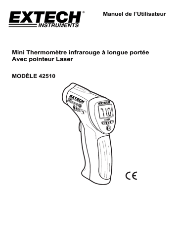 Extech Instruments 42510 Mini IR Thermometer Manuel utilisateur | Fixfr