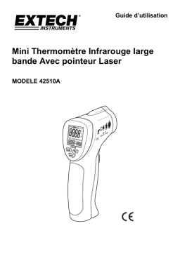 Extech Instruments 42510A Wide Range Mini IR Thermometer Manuel utilisateur