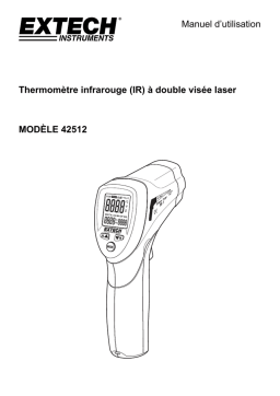 Extech Instruments 42512 Dual Laser InfraRed Thermometer Manuel utilisateur