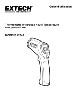 Extech Instruments 42545 High Temperature IR Thermometer Manuel utilisateur