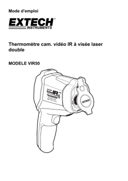 Extech Instruments VIR50 Dual Laser IR Video Thermometer Manuel utilisateur