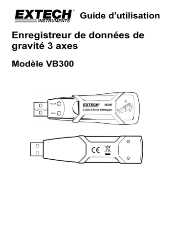 Extech Instruments VB300 3-Axis G-Force USB Datalogger Manuel utilisateur | Fixfr