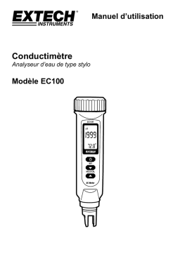 Extech Instruments EC100 Conductivity/Temperature Meter Manuel utilisateur