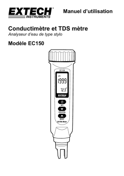 Extech Instruments EC150 Conductivity/TDS/Temperature Meter Manuel utilisateur