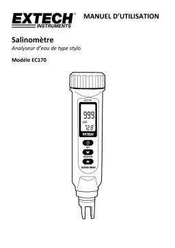 Extech Instruments EC170 Salinity/Temperature Meter Manuel utilisateur