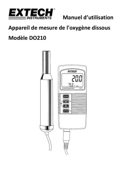 Extech Instruments DO210 Compact Dissolved Oxygen Meter Manuel utilisateur