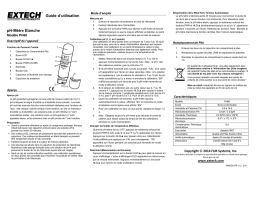 Extech Instruments PH60 Waterproof pH Pen Manuel utilisateur