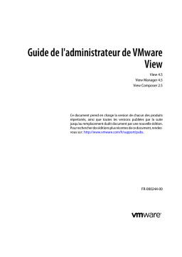 VMware VIEW COMPOSER 2.5 - GUIDE DE MISE A NIVEAU Manuel utilisateur